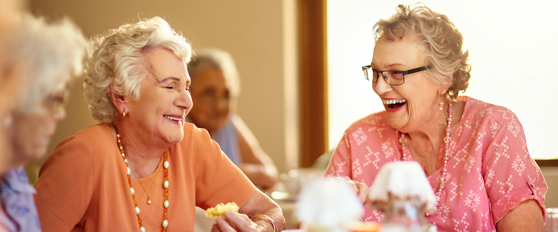 Happy residents